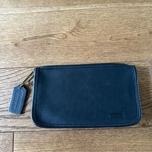 Vintage Coach Navy Blue Wallet